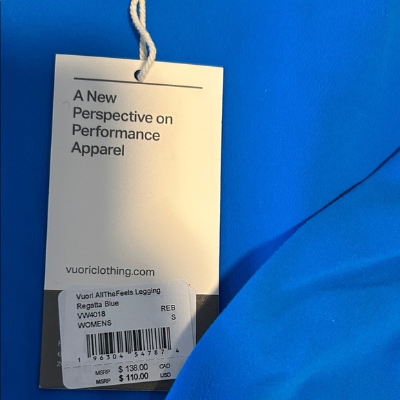 Vuori allthefeels regular length legging in regatta blue - Picture 5 of 7